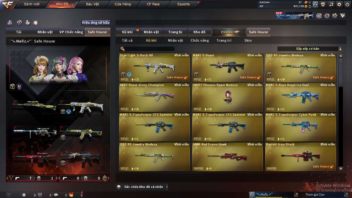 shop acc cf uy tin gia re